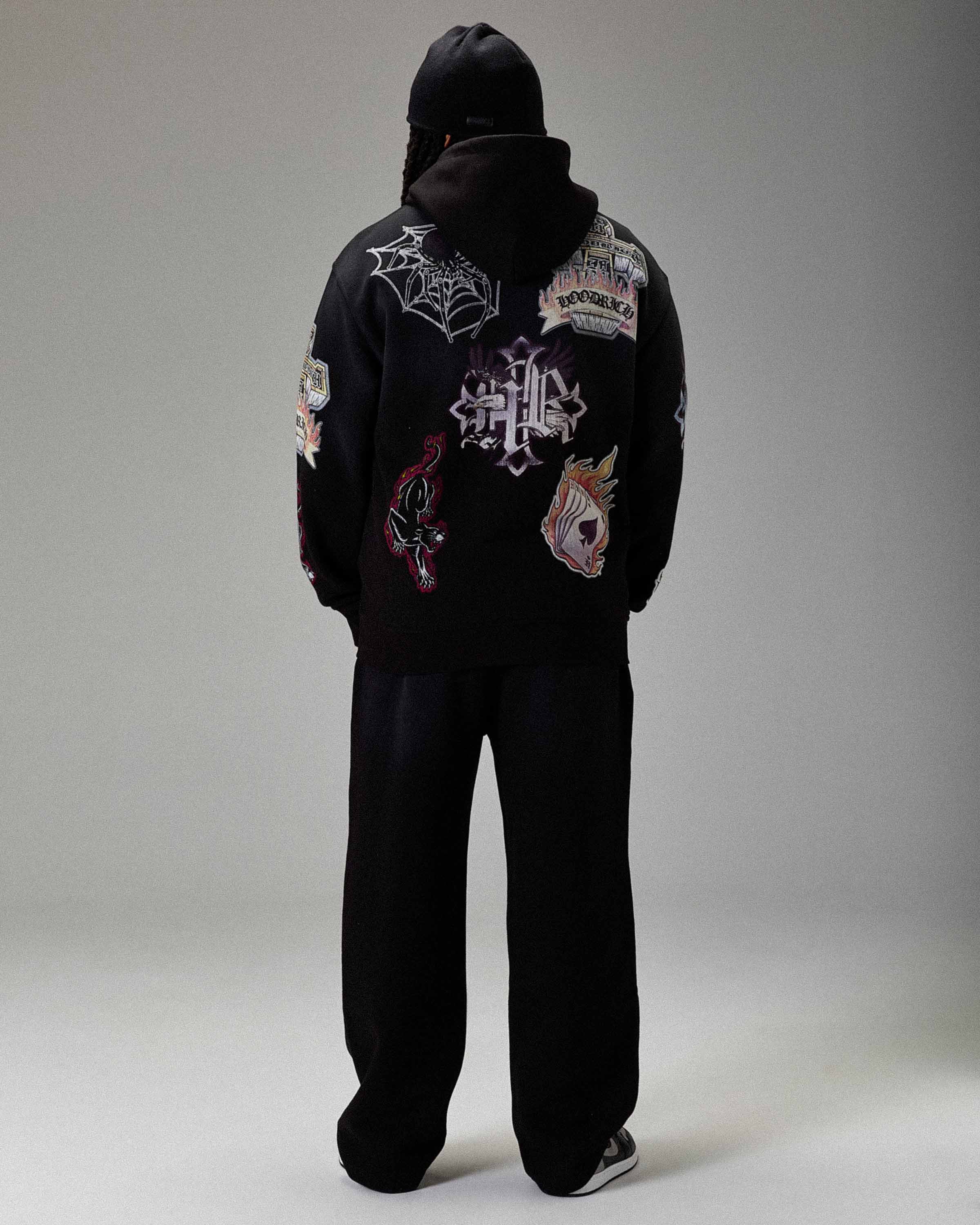The Winner's Circle Phase Oversized Zip Hoodie - Black