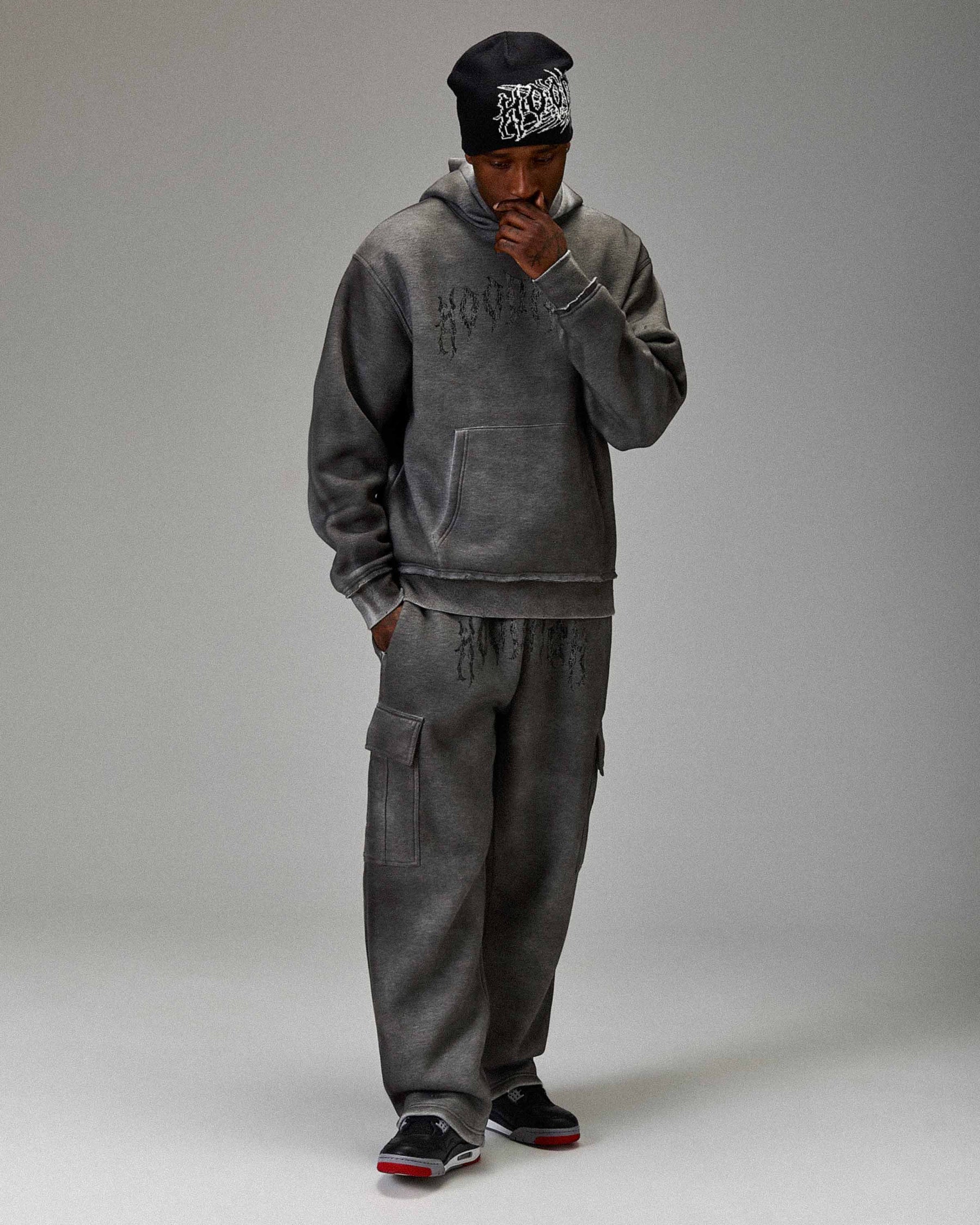 The Winner's Circle Hazy Oversized Hoodie - Grey