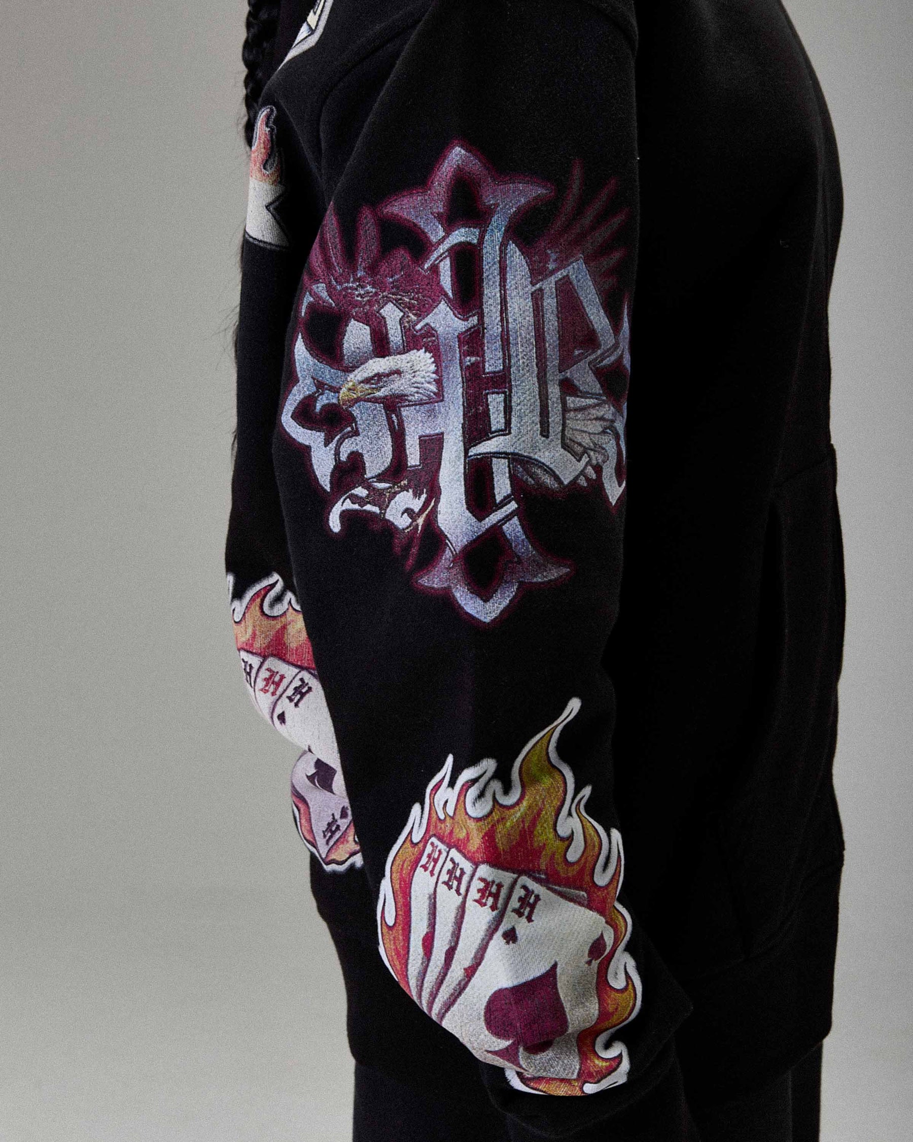 The Winner's Circle Phase Oversized Zip Hoodie - Black