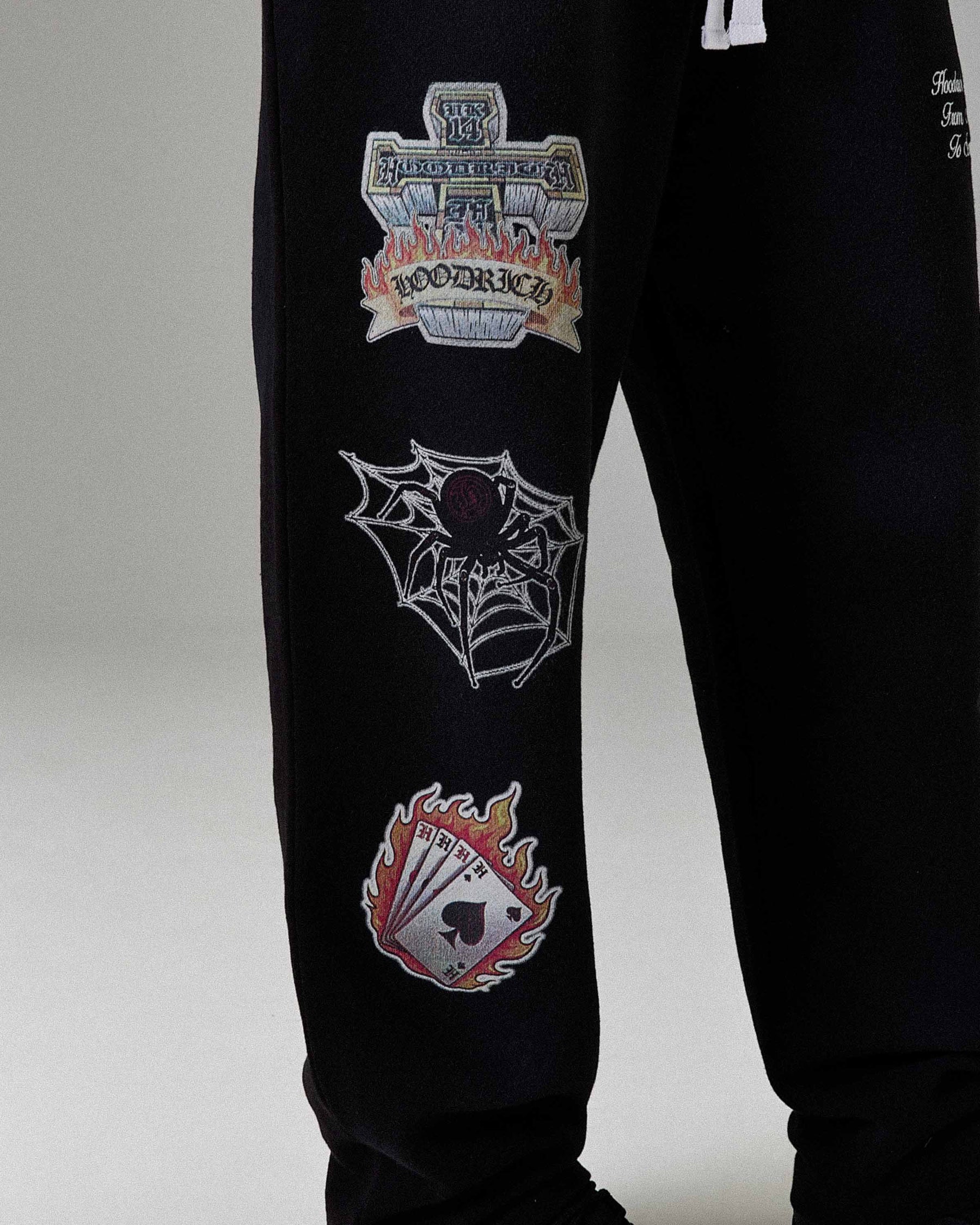 The Winner's Circle Phase Oversized Open Hem Joggers - Black