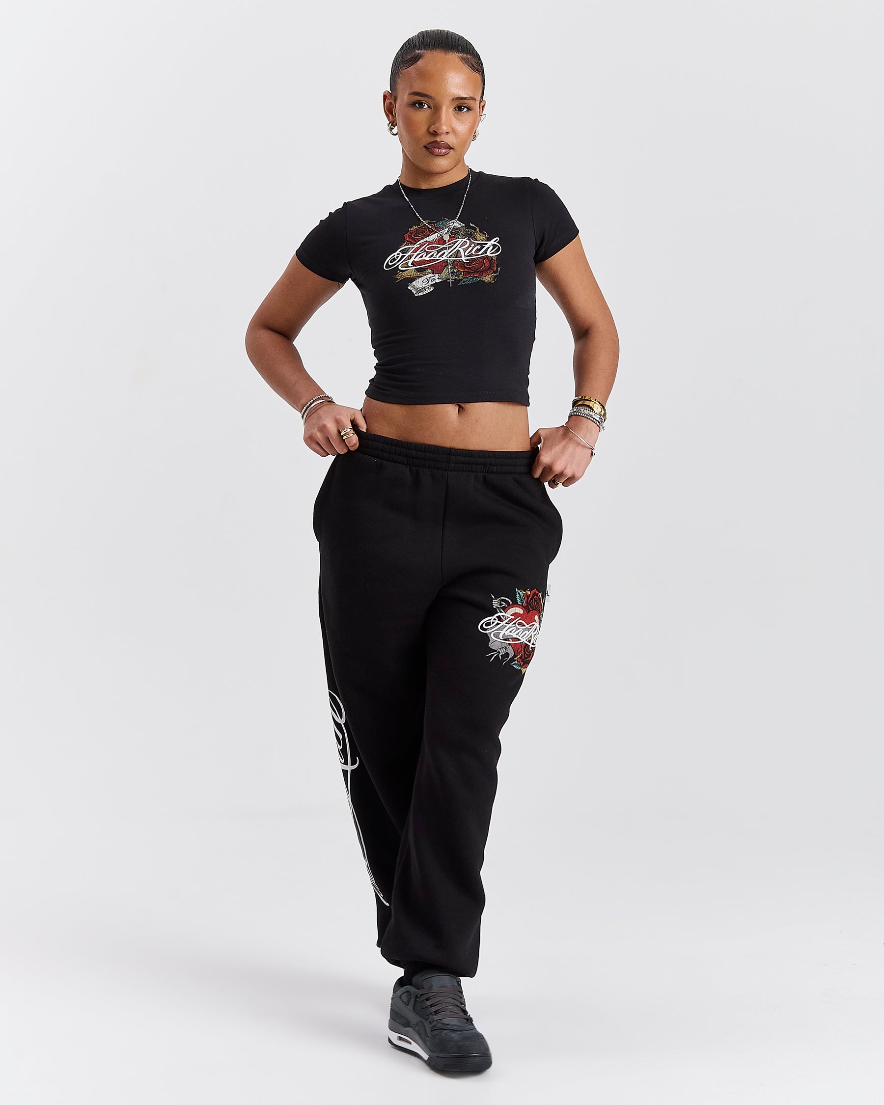 Vox Fitted Tee - Black/Red