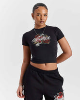 Vox Fitted Tee - Black/Red