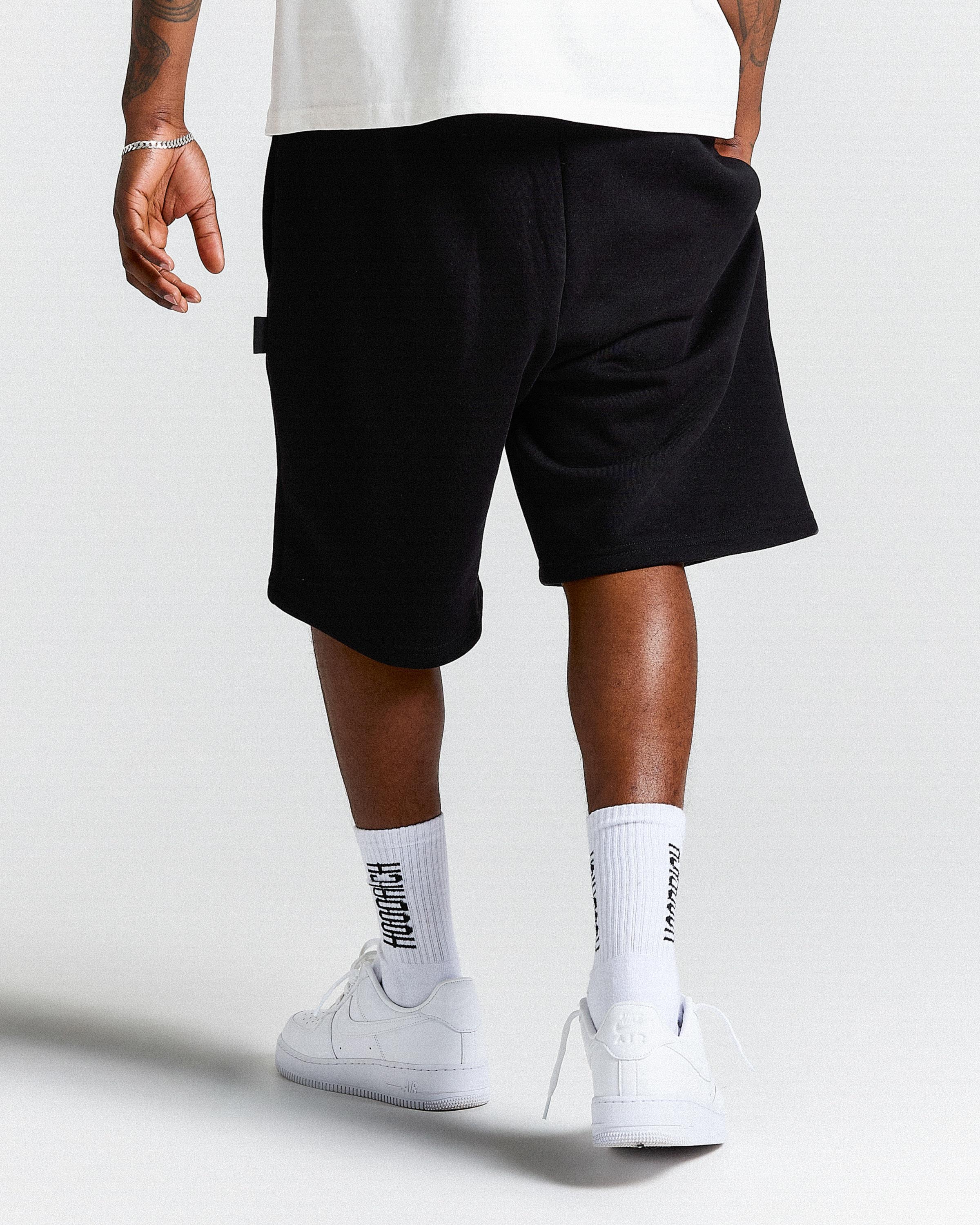 Ritual Crown Oversized Shorts - Black/White