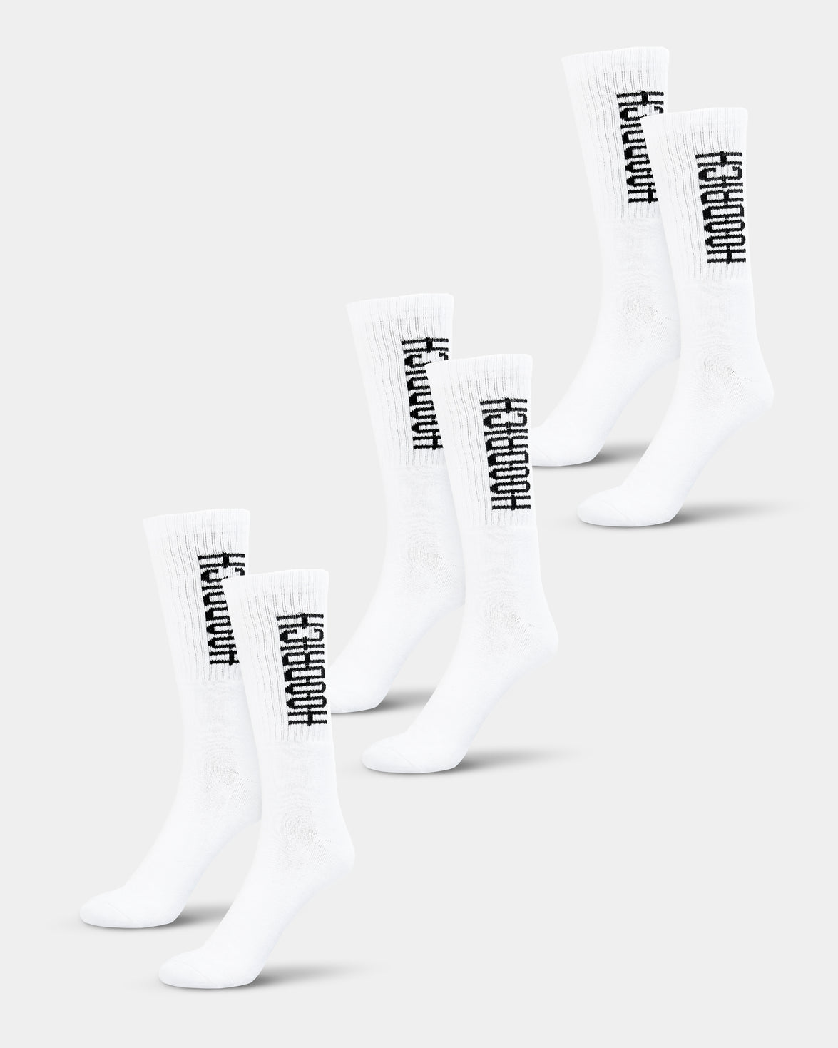 OG Core 3 Pack Crew Socks - White/Black