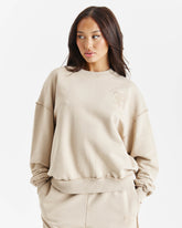 Edge Oversized Sweatshirt - Beige