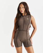 Cast Unitard - Brown