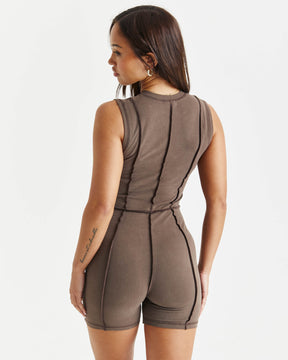 Cast Unitard - Brown