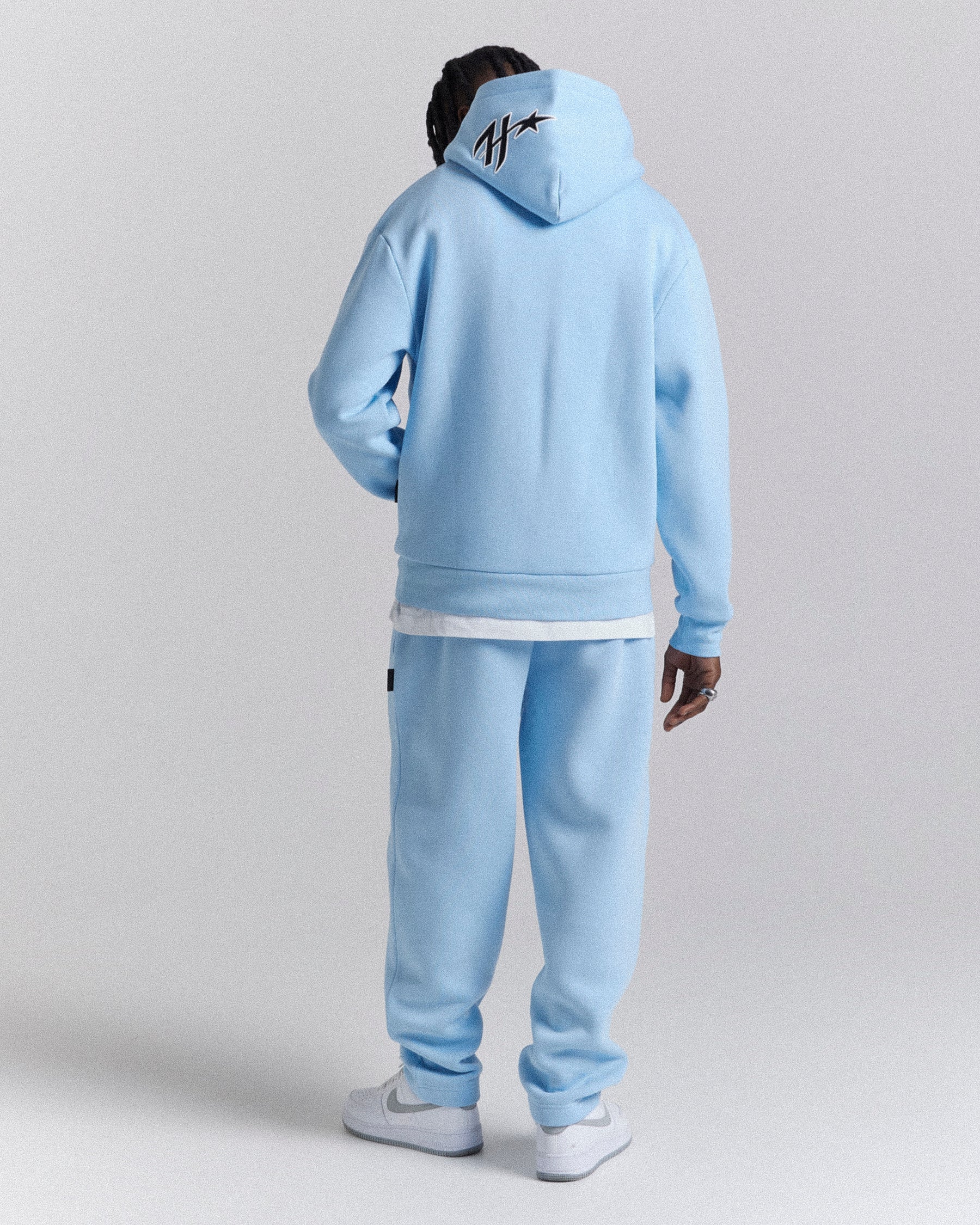 H&m Light Blue Hoodie Oversized Hoodie Bright Blue Hoodie Mens