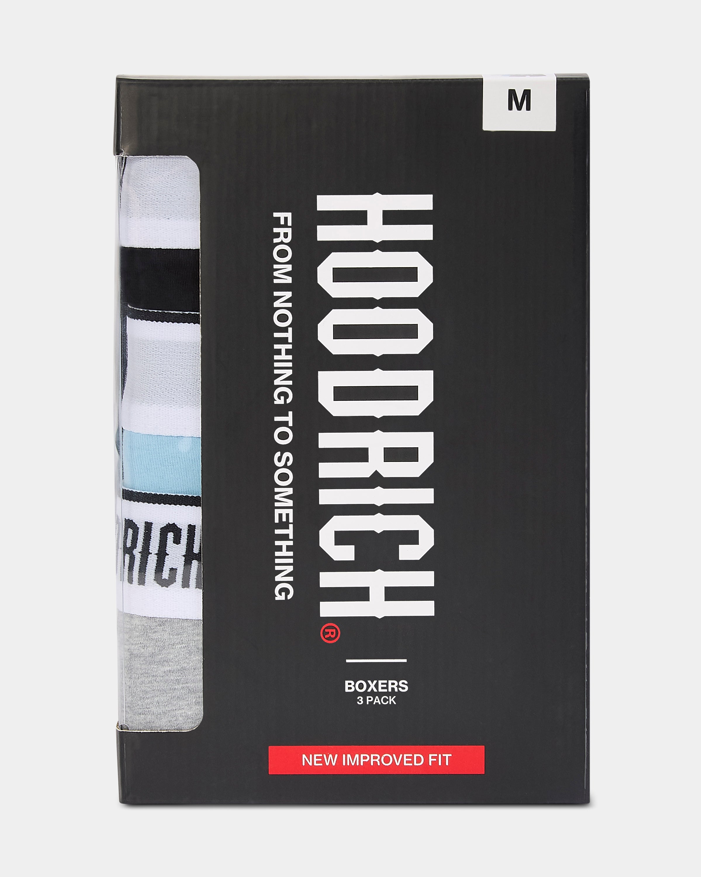 Core 3 Pack Boxers - Black/Blue/Grey