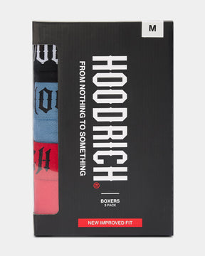 Ritual 3 Pack Boxers - Black/Blue/Red