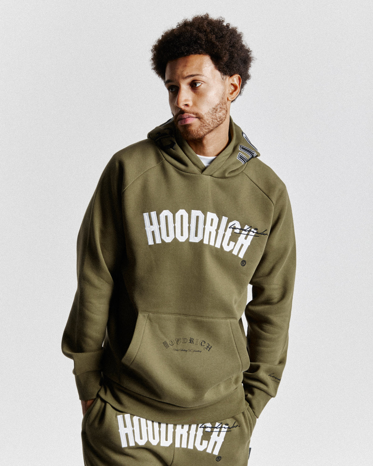 2023 Winter Sports Hoodrich Hoodie Men Tracksuit Letter Towel Embroidered  Sweatshirt For Colorful Blue Solid Sweater Set From Wuhighquality44, $69.38