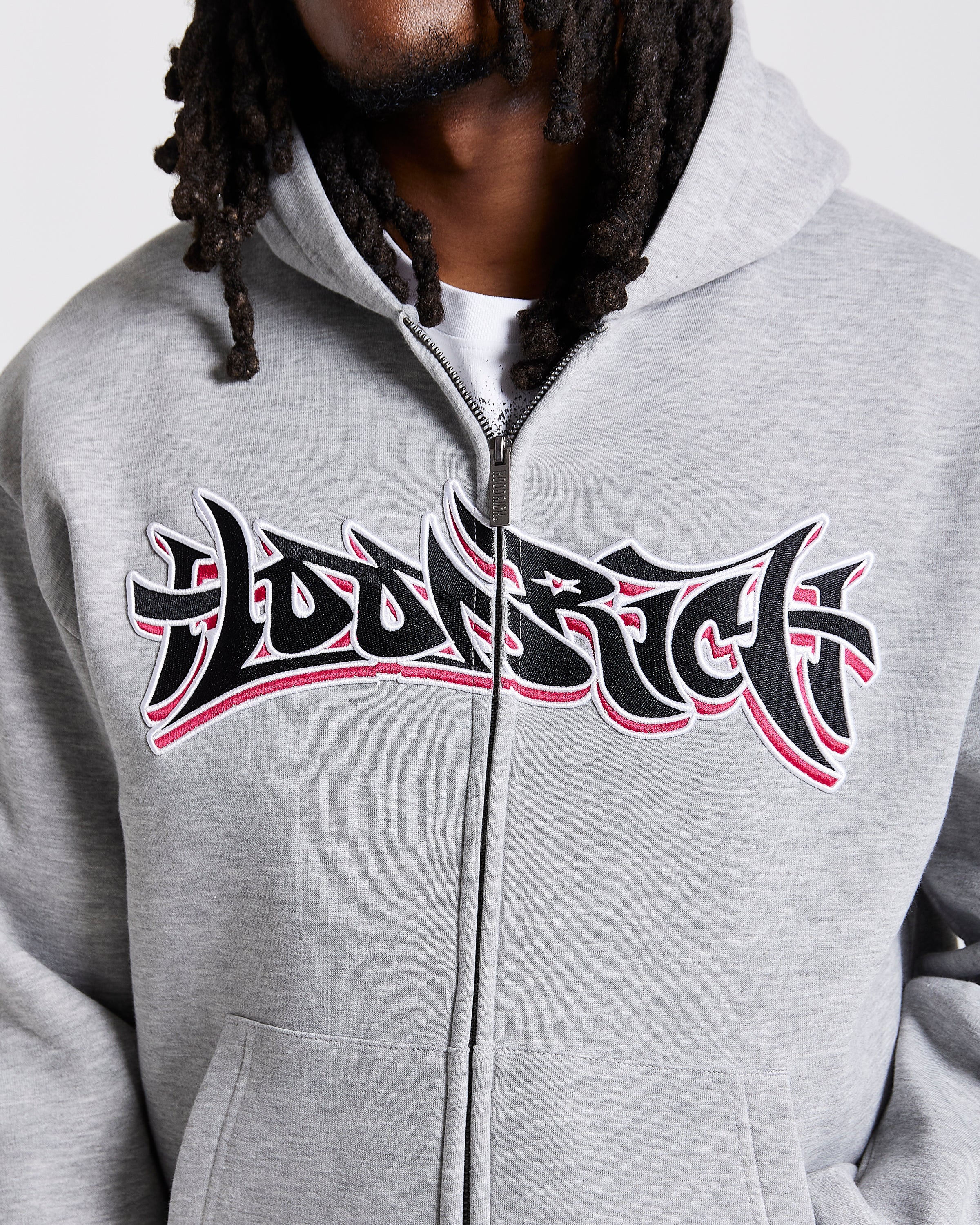 【22SS☆国内正規品】HOODIE / GRAFFITTI / GREY Grey Hoodrich Graffiti Full Zip Hoodie - JD Sports Global