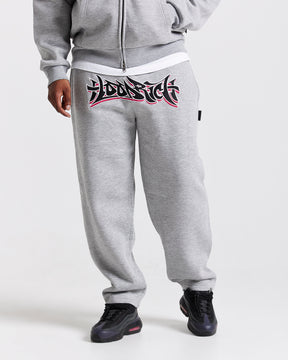 Graff Oversized Joggers - Grey/Black/Pink
