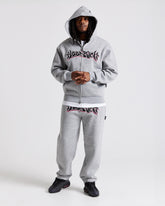 Graff Oversized Joggers - Grey/Black/Pink