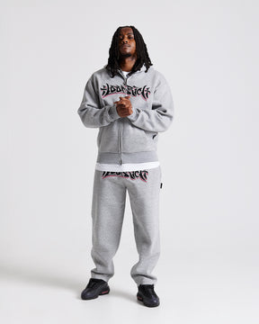 Graff Oversized Joggers - Grey/Black/Pink