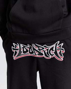 Graff Oversized Joggers - Black/White/Red