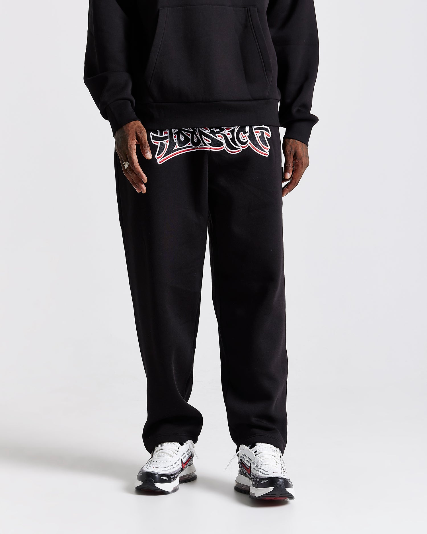 Graff Oversized Joggers - Black/White/Red
