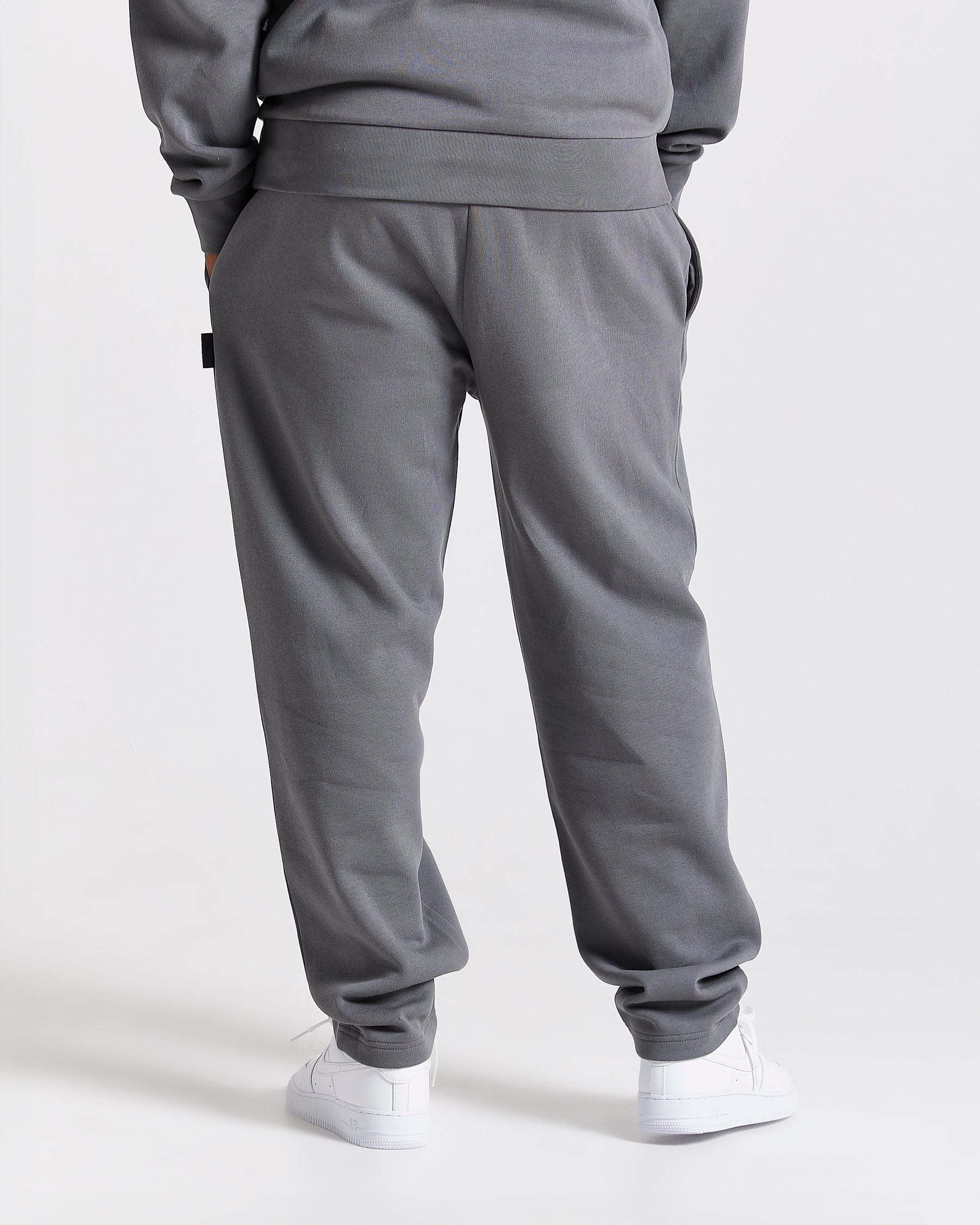 Iron Oversized Joggers - Grey/Rhinestones