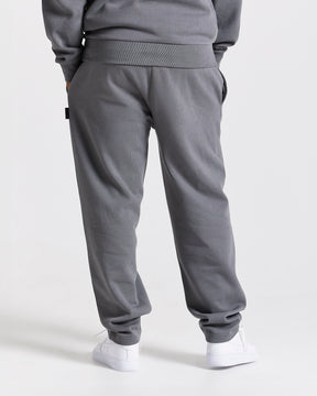 Iron Oversized Joggers - Grey/Rhinestones