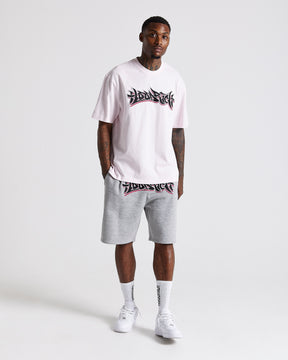 Graff Oversized T-Shirt - Light Pink/Black