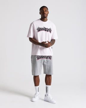 Graff Oversized T-Shirt - Light Pink/Black