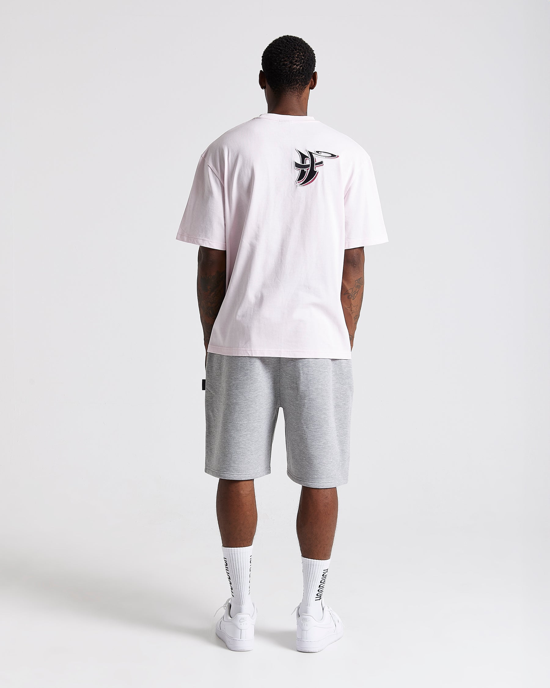 Graff Oversized T-Shirt - Light Pink/Black