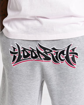 Graff Oversized Shorts - Grey/Pink