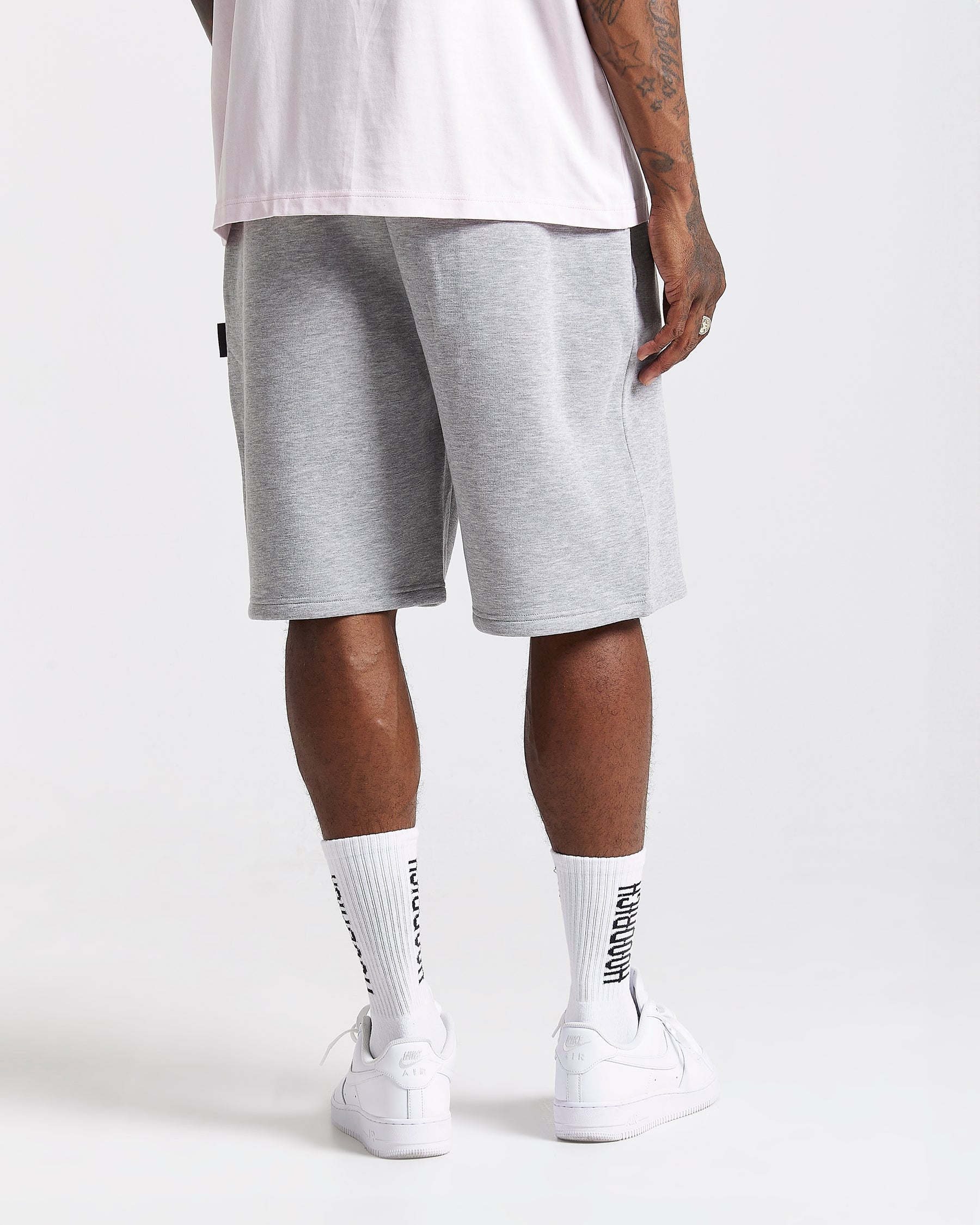 Graff Oversized Shorts - Grey/Pink