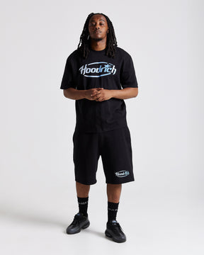 Curve Oversized Shorts - Black/Blue