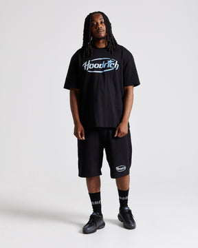 Curve Oversized Shorts - Black/Blue