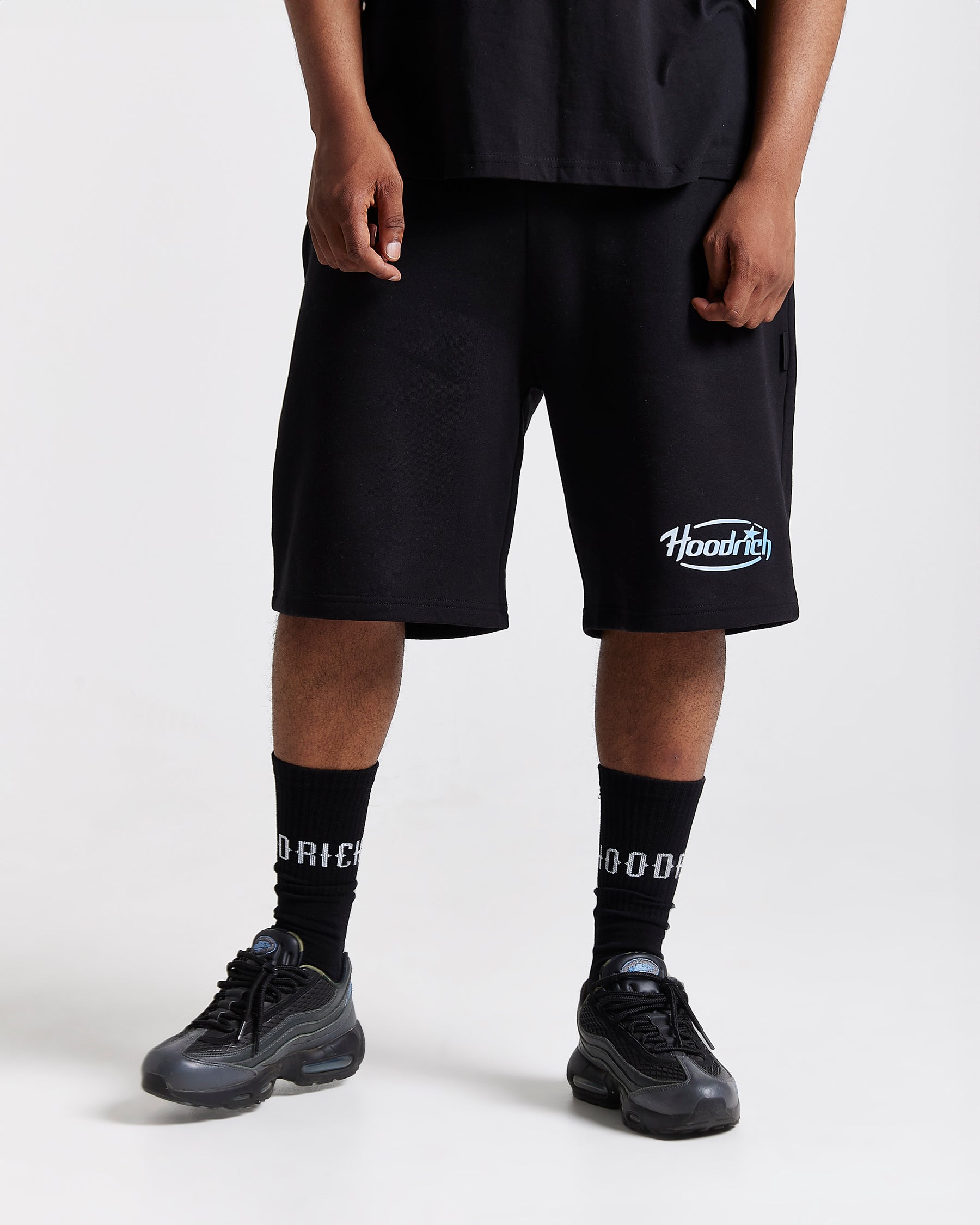 Curve Oversized Shorts - Black/Blue