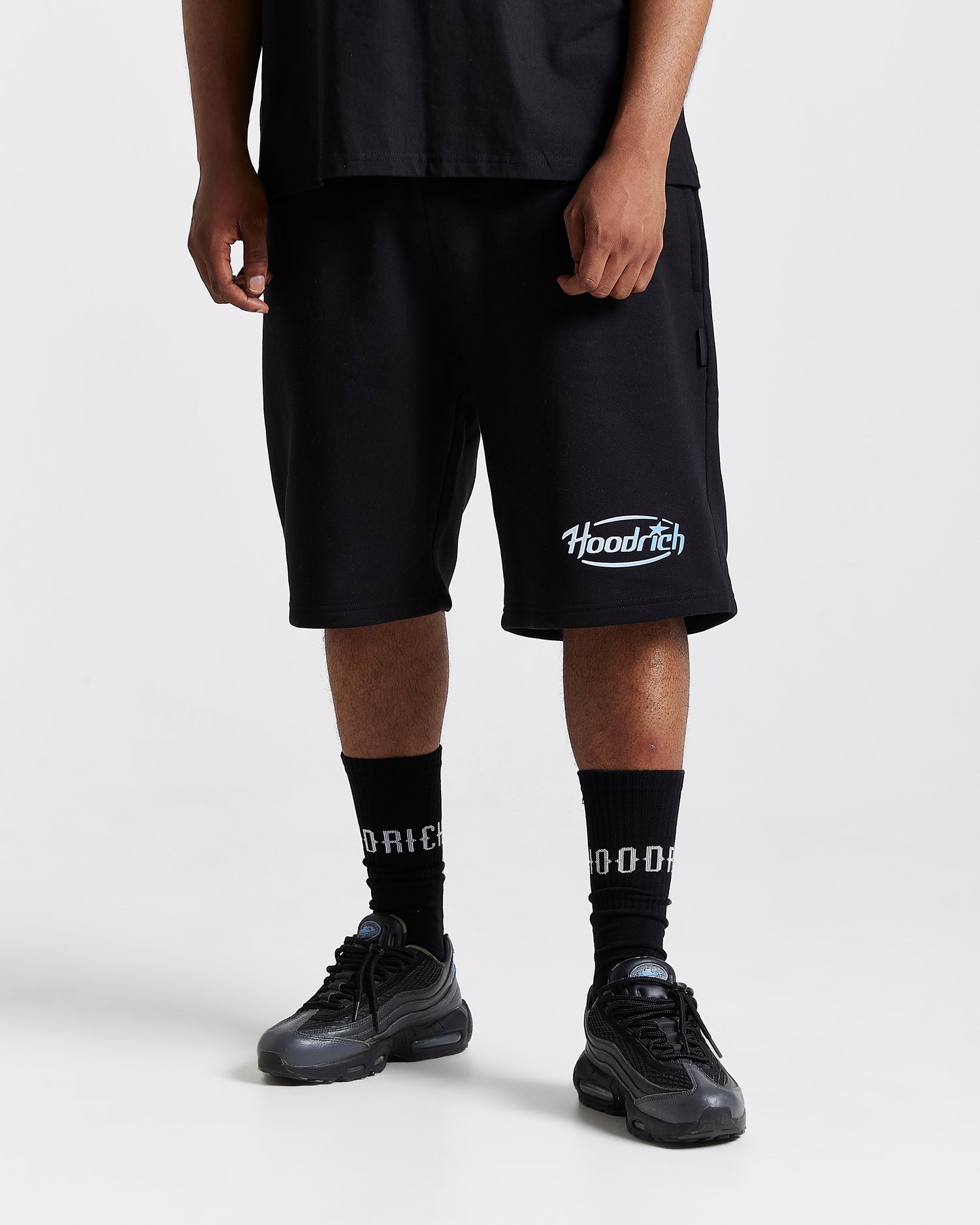 Curve Oversized Shorts - Black/Blue