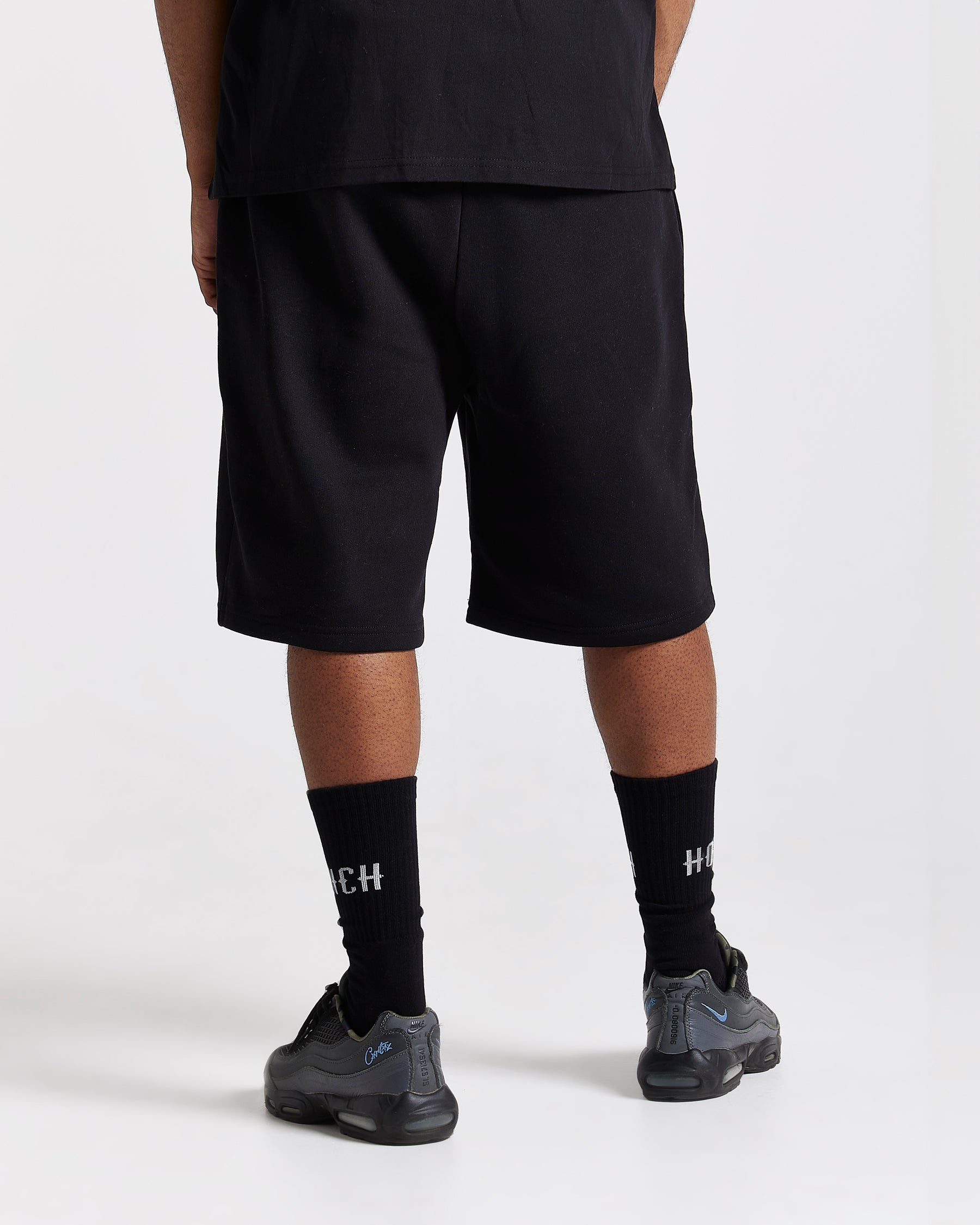 Curve Oversized Shorts - Black/Blue