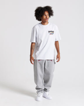 Graff Rave Oversized T-Shirt - White/Grey/Pink