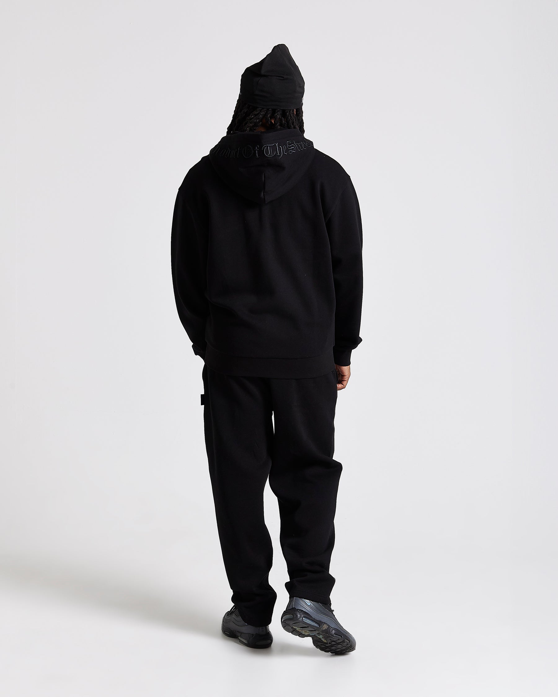 Iron Oversized Joggers - Black/Rhinestones