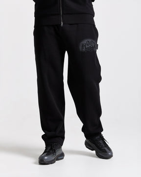Iron Oversized Joggers - Black/Rhinestones