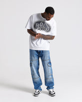 Force Script Denim Jeans - Blue