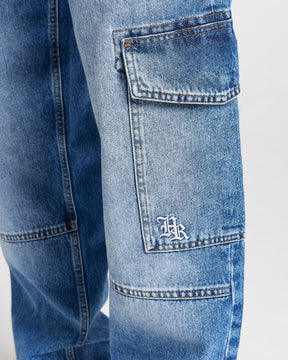 Force Script Denim Jeans - Blue