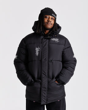 Multi Tag Jacket - Black/White