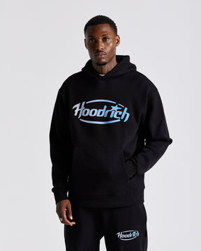 Curve Oversized Hoodie - Black/Blue