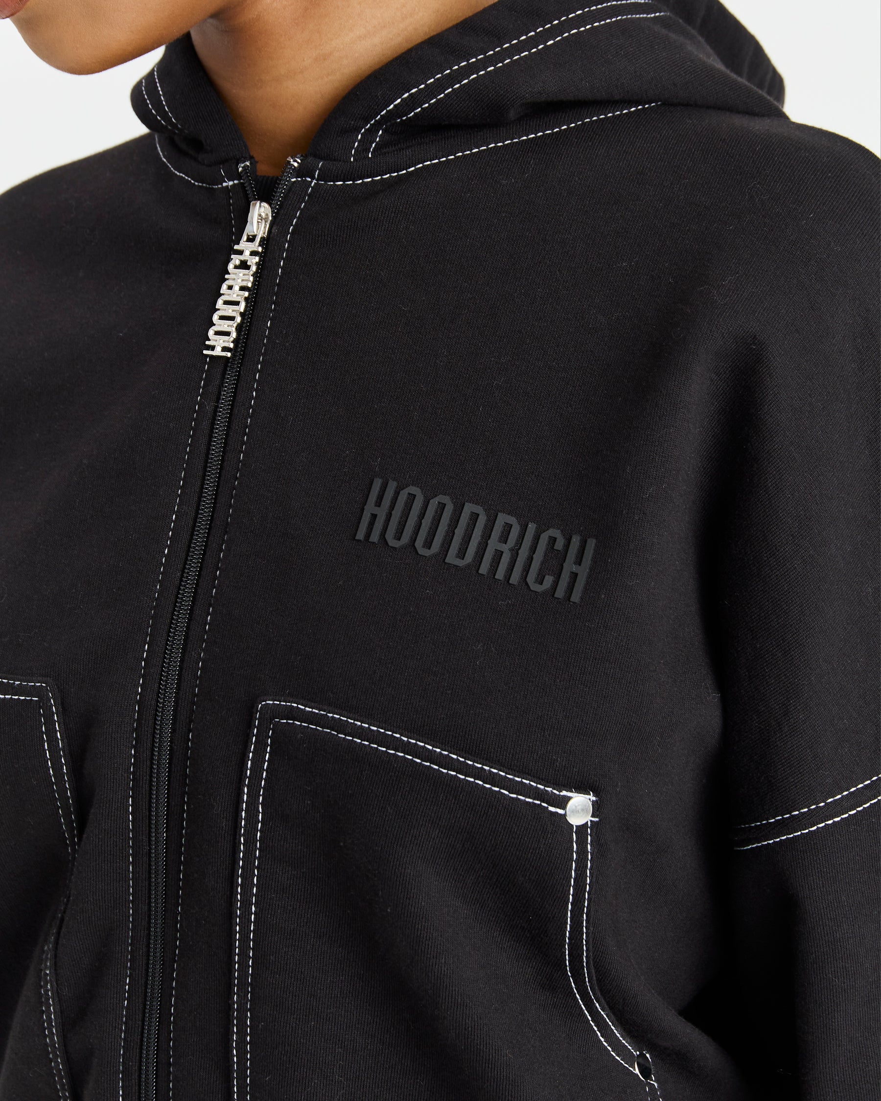 Adorn Full Zip Hoodie - Black