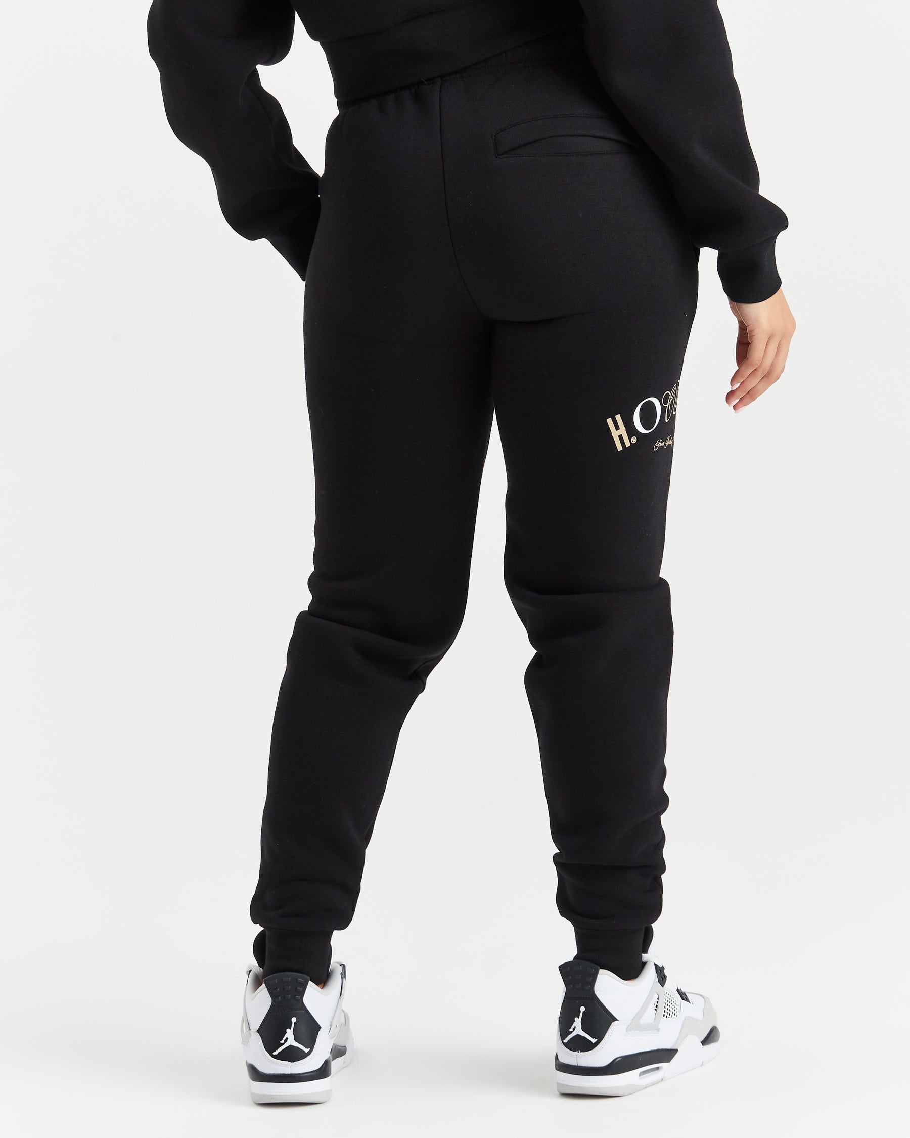 Calor Joggers - Black/Cream/Tan