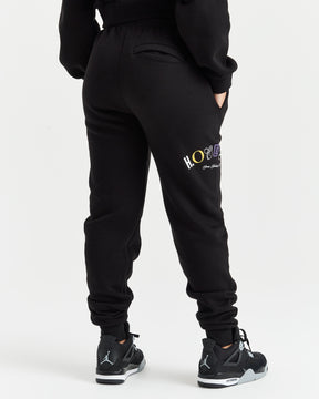 Calor Joggers - Black/White/Yellow/Purple