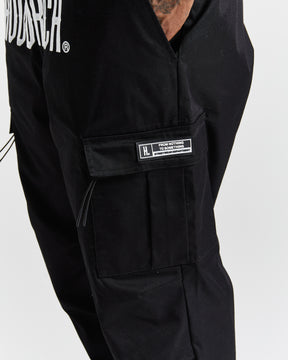 Trek Cargo Pants - Black/White