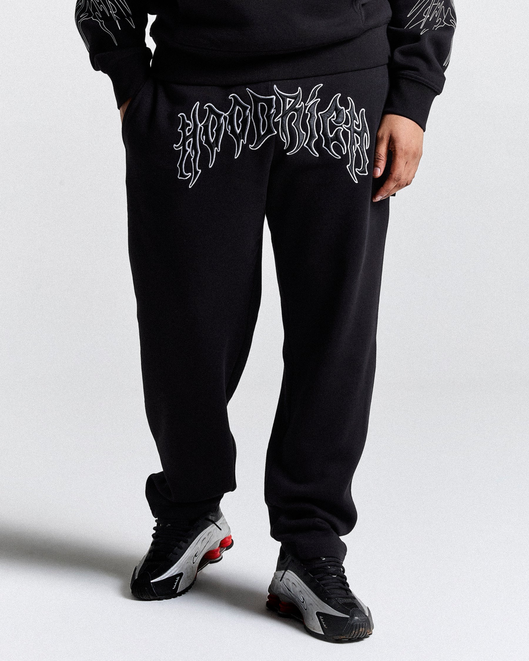 Spectral Oversized Joggers - Black/White