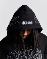 Spectral Oversized Hoodie - Black/White