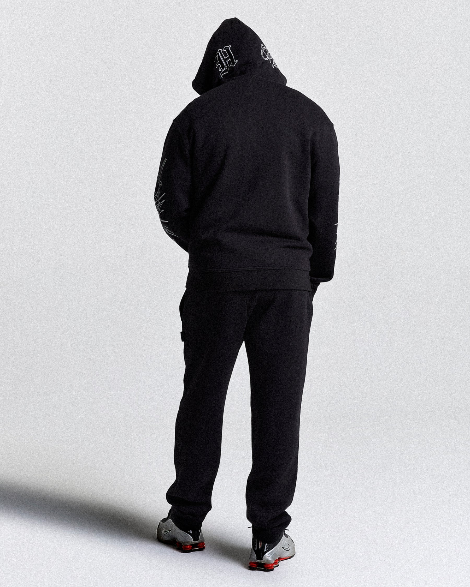 Spectral Oversized Hoodie - Black/White
