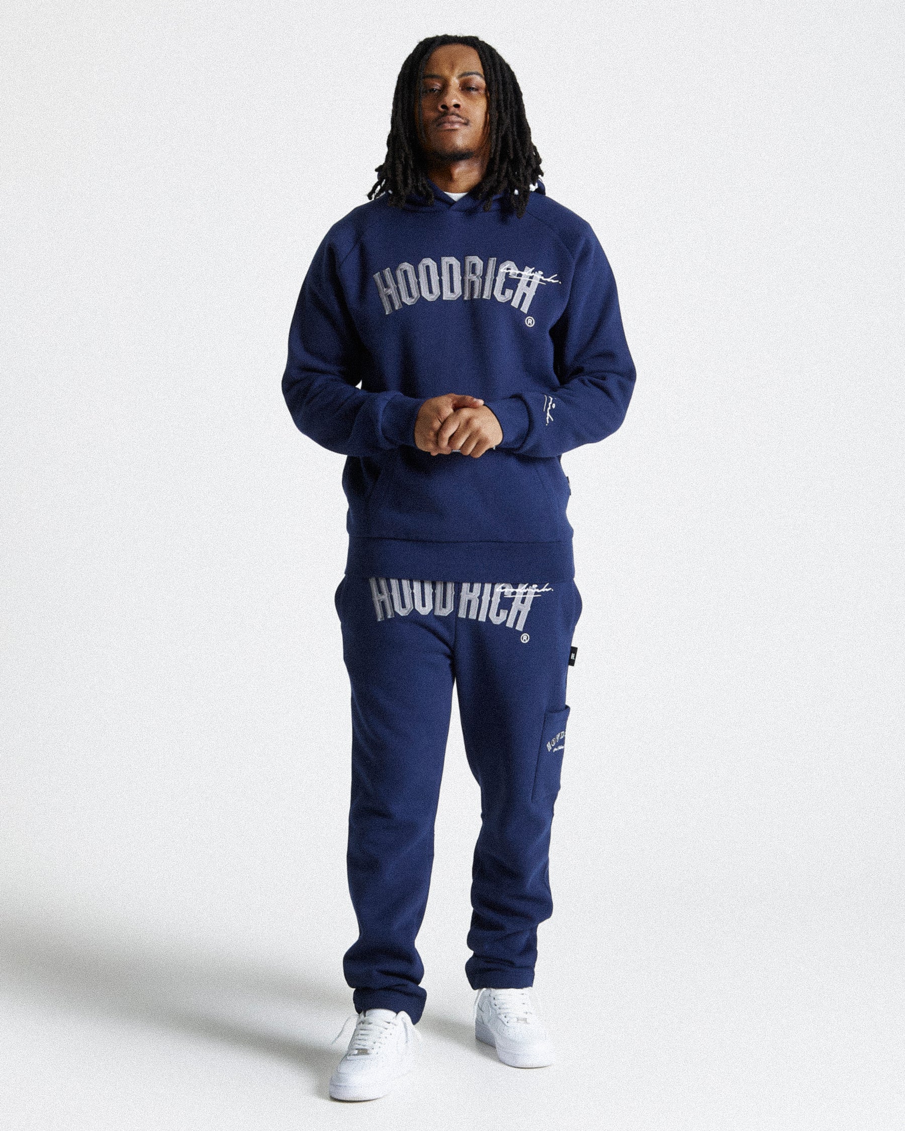 Stature Joggers - Navy/White