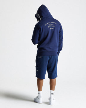 Stature Hoodie - Navy/White