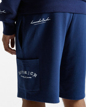 Stature Shorts - Navy/White